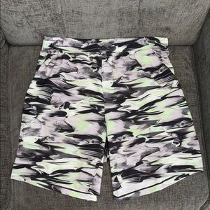 Lululemon Athletica Black and Gray Athletic Shorts